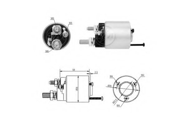 ERA 227076 Solenoid Switch, starter